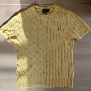 Polo Ralph Lauren Cable-knit short sleeved cotton sweater
